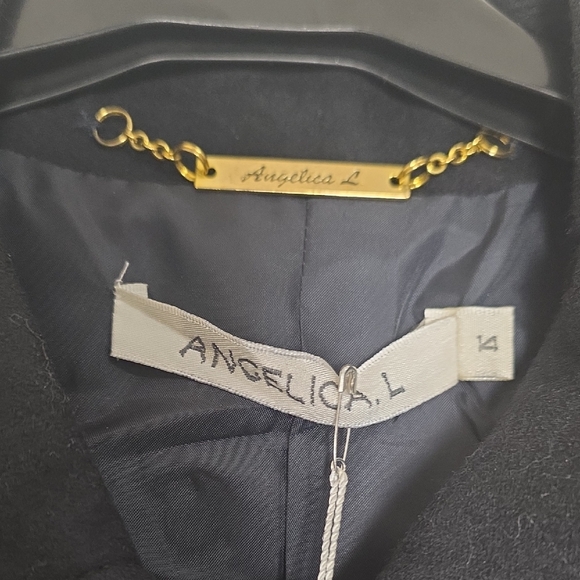 Angelica Elegant Black Lightweight TRENCH COAT/Dress - Picture 2 of 7